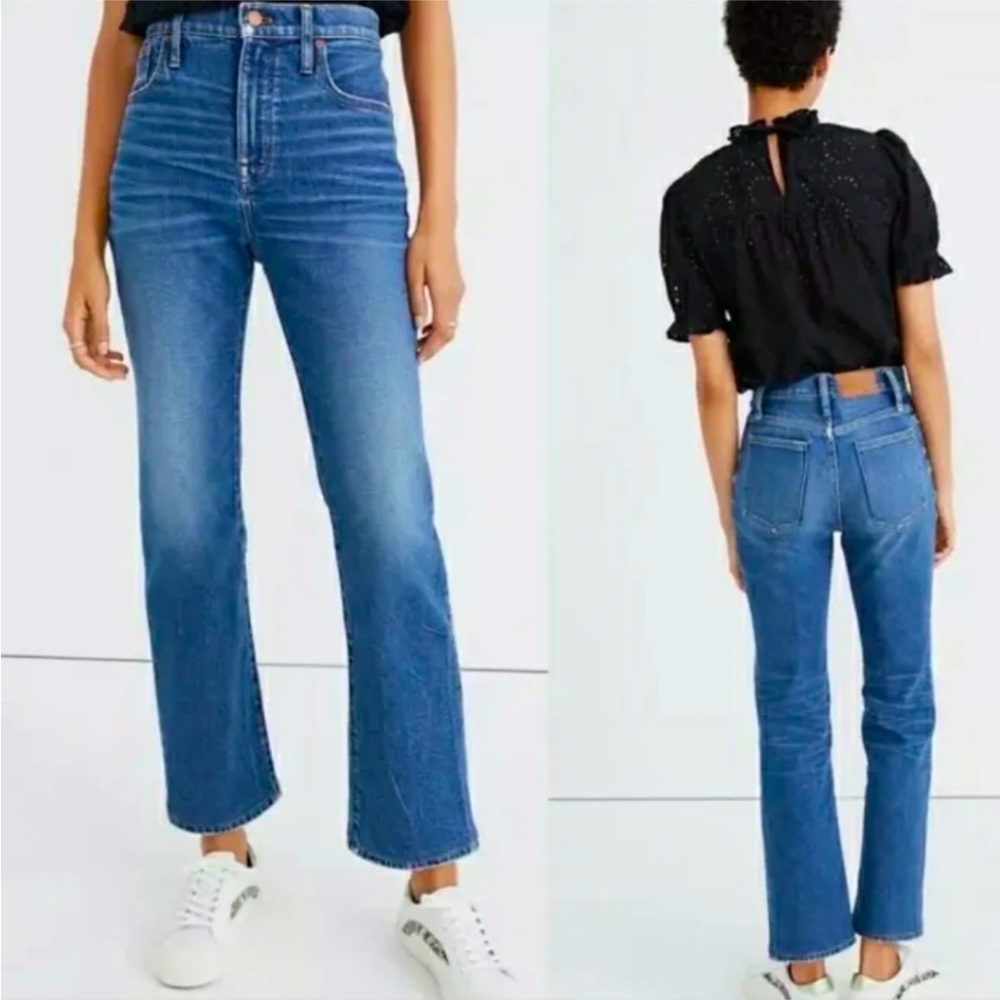 MADEWELL HIGH RISE DEMI BOOT CUT JEANS SIZE 26